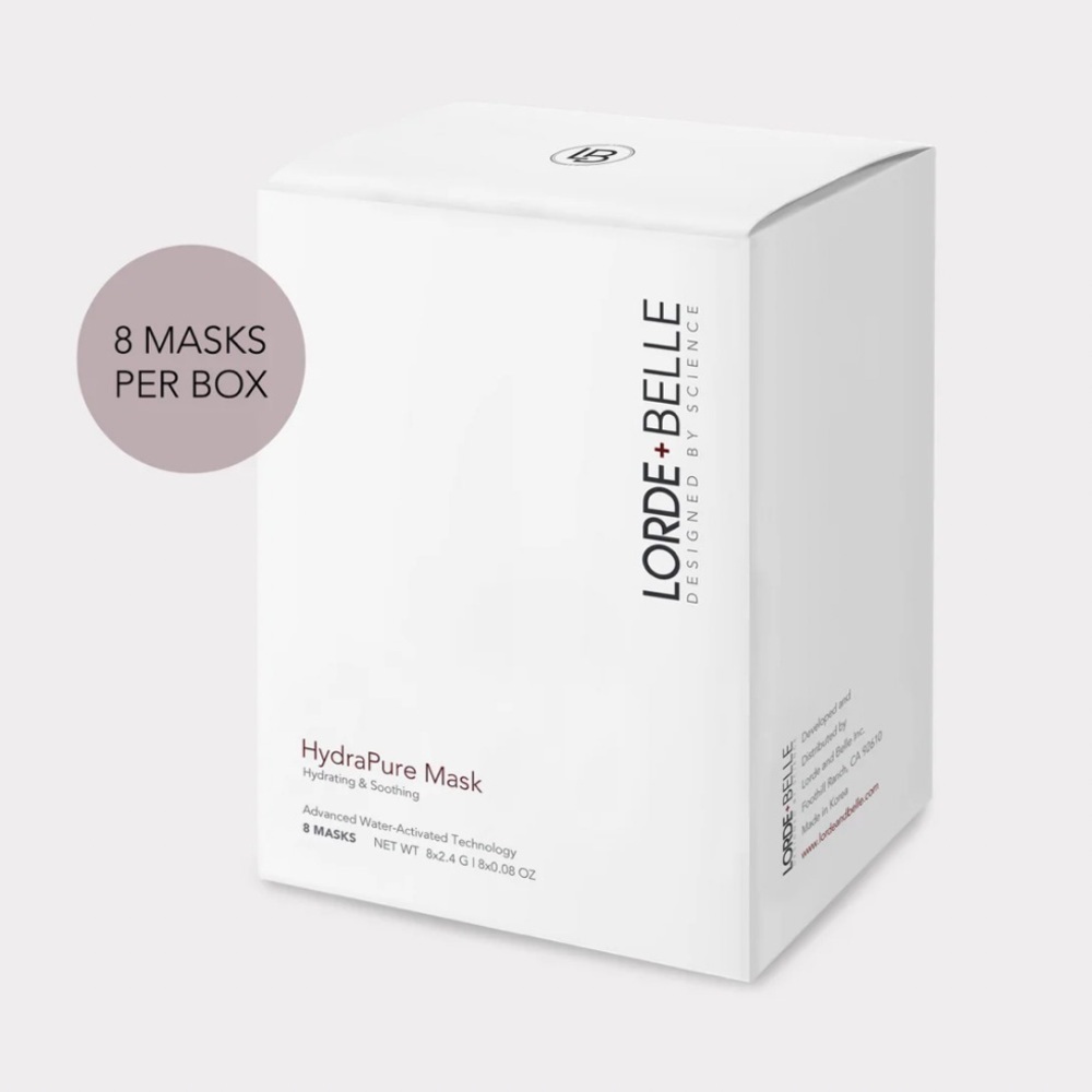🆕 LORDE + BELLE HYDRAPURE MASK 8 COUNT
